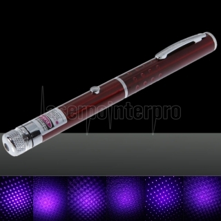 30 mW Medio Abierto estrellada Modelo púrpura Luz Desnudo lápiz puntero láser rojo