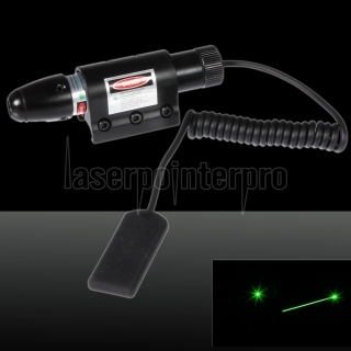 50MW 532nm Green Laser Sight con montaje de pistola (con 1 * CR2 3V Battery + Box) Negro