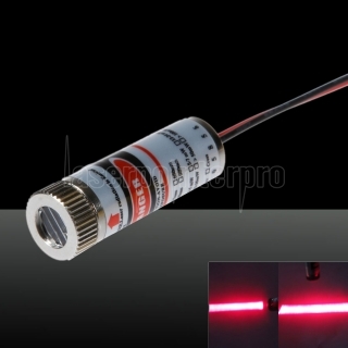 5MW Red Laser Pointer Lined-estilo Laser Módulo Prata