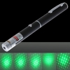 LT-605 5mW 6-en-1 estrellada Modelo verde de luz láser puntero Pen con pilas AAA Negro