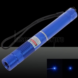 2000mW 450nm Fuoco Pure Blu fascio di luce laser Pointer Pen con 18.650 batteria ricaricabile blu