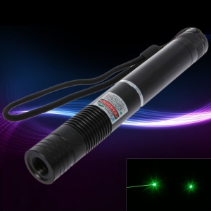 5mW 532nm Fokus Grünstrahl Licht Laser Pointer Pen Schwarz