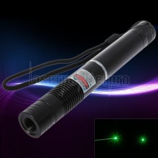 5mW 532nm Foco Feixe de luz verde Laser Pointer Pen Black