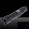 Puntatore laser blu con apertura a scatto da 300 mW tipo 620 con clip / batteria nera