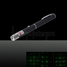 50mW 532nm Professional Light Green Laser Pointer Pen Preto