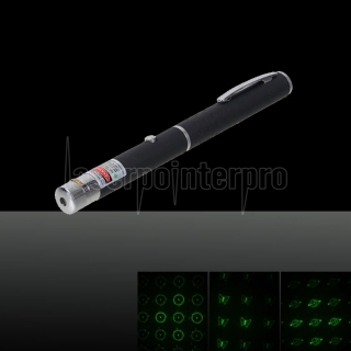 LT-WJ03 100mW 532nm Profesional verde de luz láser puntero Pen Negro