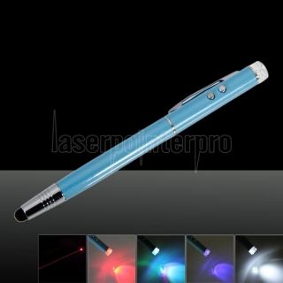 6 en 1 1MW multifonctions Capacité pointeur laser bleu