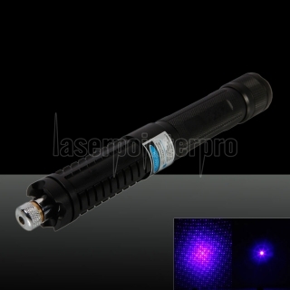 500MW Multifunctional Burning 5 in 1 Rechargeable Laser Pointer Black