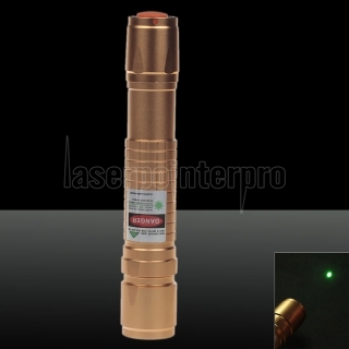 5mW 532nm Green Light Laser Pointer + Charger Rose Gold + 18650 Battery