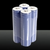 4pcs Samsung 18650 3.7V 3000mAh de alta capacidad de las baterías de litio recargables de Sharp Cabeza púrpura