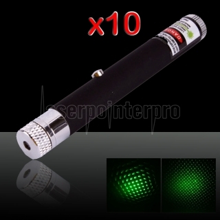 10Pcs 30mW 532nm stelle luce Effetti speciali puntatore laser verde