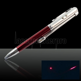 5 in 1 5mW 650nm Red Laser Pointer Pen (Red Lasers + LED Flashlight + Writing + PDA Stylus Pen + UV)