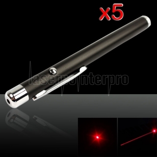 5Pcs 5mW 650nm rouge stylo pointeur laser