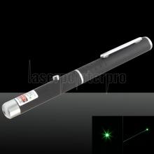 10mW 532nm Mid-open Green Laser Pointer Pen (avec deux piles AAA)