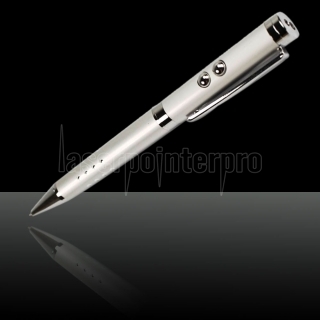 3 in 1 5mW 650nm Mid-open Red Laser Pointer Pen (Red Lasers + LED Flashlight + Writing)