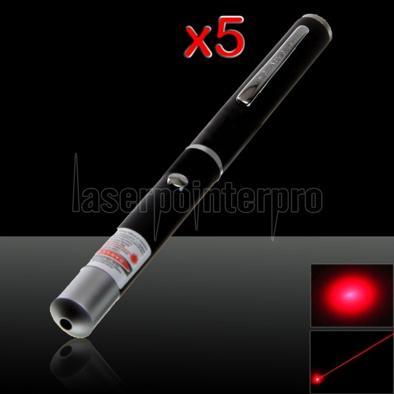 5Pcs 10mW 650nm Ultra potente puntatore laser rosso chiaro a fascio medio  aperto - IT - Laserpointerpro