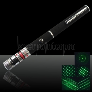 5-in-1 200mW 532nm Open-back Kaleidoscopic Green Laser Pointer Pen