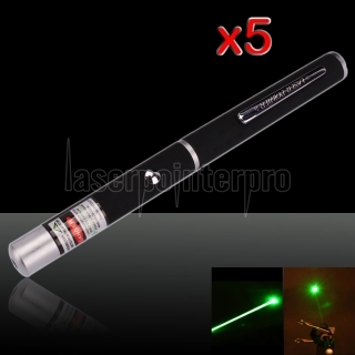 5Pcs 100mW 532nm Mitte offene Fixed Focus Green Laserpointer
