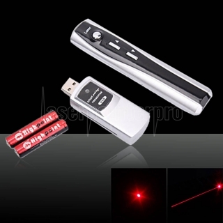 1mW 650nm USB Wireless Presentation Remote rot Laserpointer