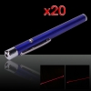 20pcs 5mW 650nm Open-volta ultra poderoso Laser Pointer Vermelho Pen