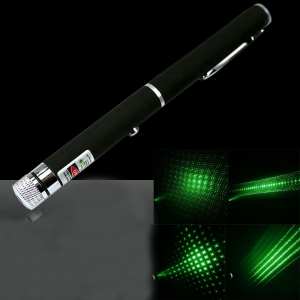 5 em 1 50mW 532nm Mid-aberto Kaleidoscopic Green Laser Pointer Pen