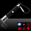 5 in 1 5mW 650nm Red Laser Pointer Pen with Black Surface (Five Change Design Lasers + LED Flashlight)