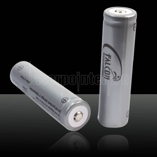 1pcs LC 18650 3.7V 2400mAh Charge Battery with Fender Apron Gray