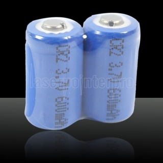 1pcs CR2 3.7V 600mAh Rechargeable Battery Deep Blue
