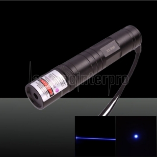 100mW 405nm 850 Flashlight Style Blue-violet Laser Pointer Black (with one 16340 battery)