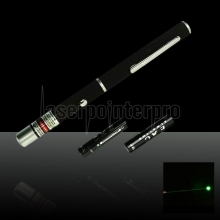 30mW 532nm meados aberto caneta ponteiro laser verde com bateria 2AAA
