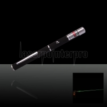150mW 532nm Mid-ouvert stylo pointeur laser vert avec 2AAA batterie