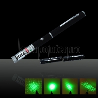 5 em 1 10mW 532nm Laser Pointer Verde Pen com 2AAA bateria