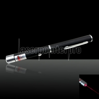 Penna puntatore laser rosso stile 100mW 650nm con torcia media aperta con batteria 2AAA