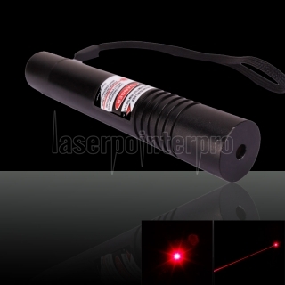 1005Type 30mW 650nm torcia Style Red Laser Pointer Pen Nero (incluso una batteria 15270 800mAh 3.0V)
