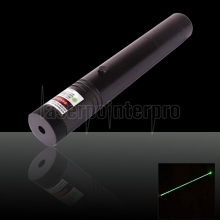 100mW 532nm Flashlight Style Adjust Focus Green Laser Pointer Pen with 18650 Battery