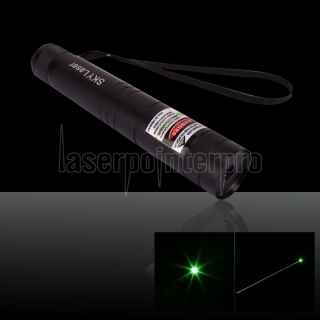 100mW 532nm Estilo Lanterna 2009 Tipo caneta ponteiro laser verde com 16.340 bateria