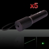 5 PIÈCES 30mW 532nm lampe de poche Style de 1010 Type de stylo pointeur laser vert avec 16340 Batterie