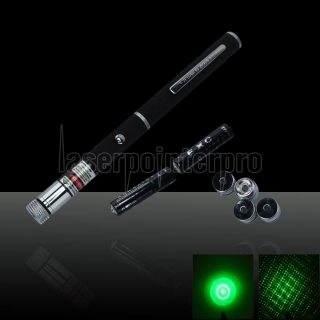 5 in 1 532nm 50mW puntatore laser verde penna con batteria 2AAA