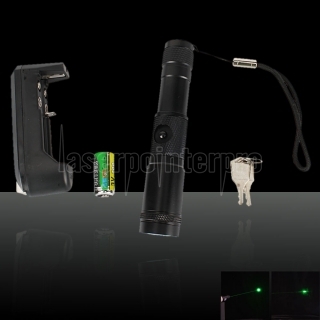 150mW 532nm Einstellbare Taschenlampe Stil grünen Laserpointer mit Batterie