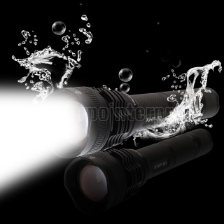 2000LM XHP50 5-Mode Zoom LED Taschenlampe Kit Ultra Helle Selbstverteidigung Taktische Taschenlampe Weiß