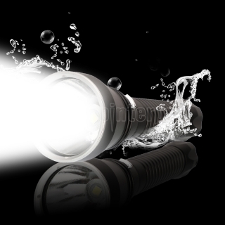 4000LM XHP70 Kit de linterna LED de buceo Ultra Bright Stepless atenuación linterna táctica de luz blanca