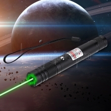 200mW 532nm recarregável ponteiro laser verde feixe de luz ponto único preto