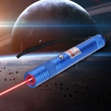 200mW 650nm recarregável ponteiro laser vermelho feixe de luz de ponto único azul