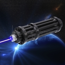 50000mw 450nm Gatling Burning Hochleistungsblauer Laserpointer-Kits Schwarz