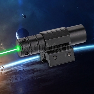 Alta precisione 50mW 520nm Green Laser Sight Black con batteria 14250