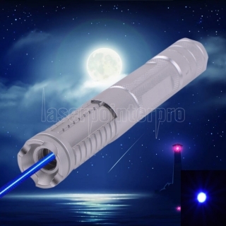 500mw 450nm Burning Blue Laser pointer kits Silver 012