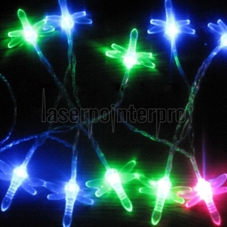 Lámpara de color con pilas de la luz LED (libélula)