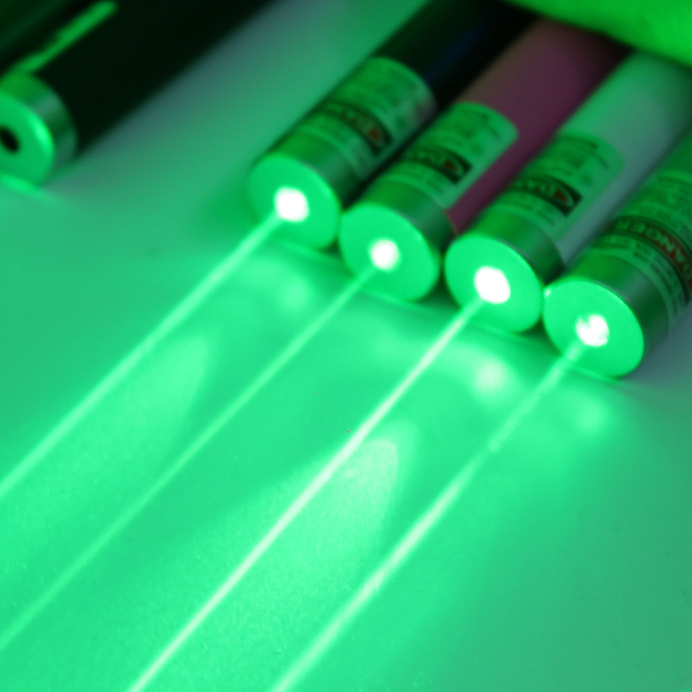 Puntatore laser in rame fine ricaricabile USB verde da 400 mW 532 nm Blu
