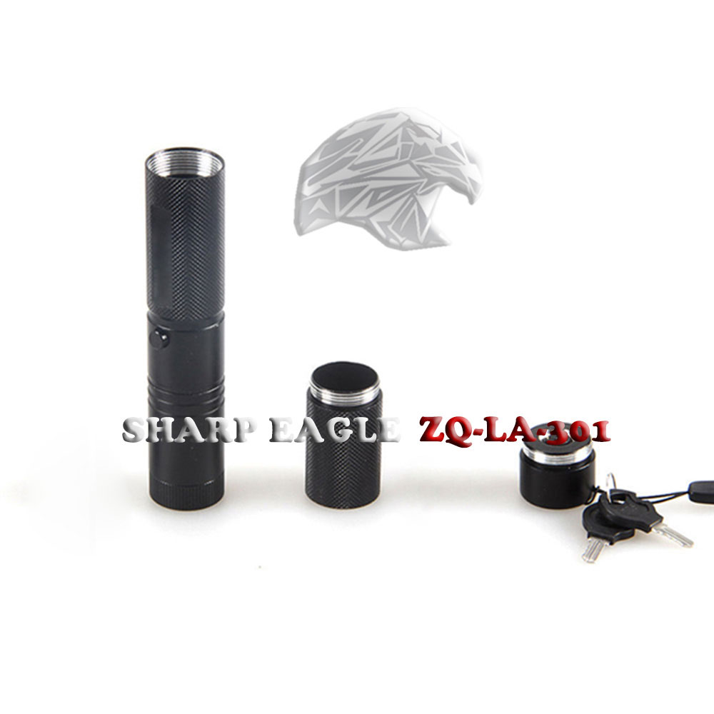 Laser 301 SHARP EAGLE 3000mW 450nm Azul Haz de luz Impermeable Punto único Estilo Puntero láser Negro