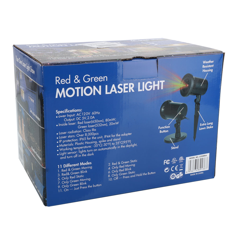 Kshioe Girar Luz Laser Decoração de Natal Ao Ar Livre Paisagem Gramado Lâmpada EUA Plug Vermelho & Verde Luz